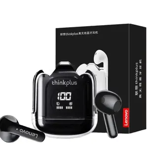 New L-enovo XT65 Wireless Bluetooth Earphone HIFI HD Waterproof Audionic Transparent Earbuds LED Display