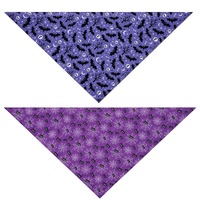 Bandana pour chien à imprimé citrouille fantôme, en polyester double face, pour petits animaux, hiver, printemps, Halloween