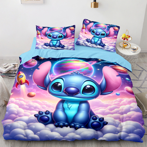 Phim Hoạt Hình Bộ Đồ Giường Đặt 4 Mảnh, Kỹ Thuật Số In Comforter Set, Dễ Thương Trẻ Em Bộ Đồ Giường, Thoáng Khí Polyester, Cho Bé Trai Và Bé Gái - Product Image 2