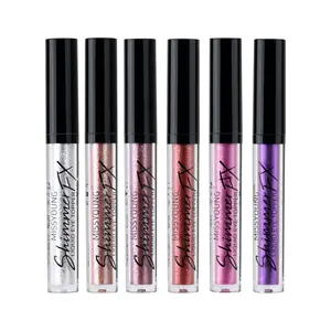 Makeup Smooth 6 Colors White High Pigment Private Label Glitter Liquid Custom Easy Remover Eyeshadow Eye Shadow Palette