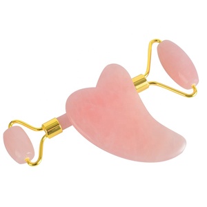 <span class=keywords><strong>Amazon</strong></span> Best-Seller <span class=keywords><strong>De</strong></span> Haute Qualité <span class=keywords><strong>rouleau</strong></span> <span class=keywords><strong>de</strong></span> <span class=keywords><strong>Jade</strong></span> Rose quartz Gua sha Ensemble pour le visage - Product Image 5