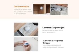 Désodorisant en gel parfumé multi-usages Vanille 60g pour <span class=keywords><strong>voiture</strong></span> et maison, anti-odeurs, à suspendre, pour armoire et intérieur - Product Image 4