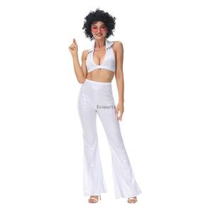 Costume de cosplay rétro années 60 et 70 pour femmes, style hippie, carnaval, Halloween, combinaison, déguisement fantaisie, fête <span class=keywords><strong>disco</strong></span> - Product Image 4
