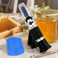 Réfractomètre RF008BX 58-90% Brix ATC, testeur de teneur en sucre, miel et eau, balance optique portable, précision 0,5%