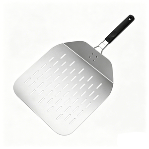 Outils de pâtisserie professionnels, pelle à <span class=keywords><strong>pizza</strong></span> en métal, pelle à <span class=keywords><strong>pizza</strong></span> perforée en aluminium avec poignée pliable pour four, pelle à <span class=keywords><strong>pizza</strong></span> faite maison - Product Image 1