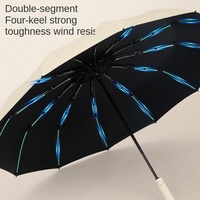 Parapluie automatique pliant en trois sections de 23 pouces, à 12 baleines renforcées, pour adultes, protection solaire extérieure, cadeaux d'affaires