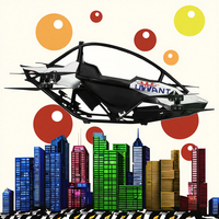 Новый электрический вертолёт-планер (EVTOL) China Eagle PRO: компактный, складной, с роторным двигателем, скорость до 100 км/ч
