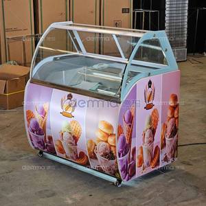 Vitrina Exhibidora de Gelato y Helados de 10/12/16 Bandejas, Congelador de Exhibición de Helados - Product Image 4