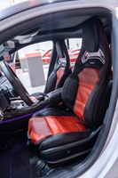 Für Mercedes-Benz A45 CLA45 W176 177 AMG Sport Recaro Aluminium-Legierung Schalensitze Vorne Doppelreihe Rote Nähte