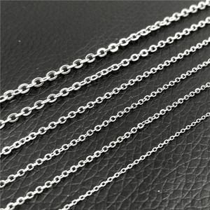 Stainless Steel Flattened Hammer <b>Cross</b> <b>Chain</b> 0.25-0.6mm Everyday Wear Necklace - Product Image 5