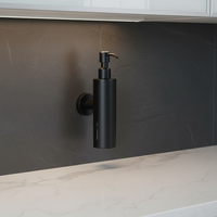 Botol Dispenser Sabun Cair Silinder Stainless Steel Baru NES-JD1 dengan Pompa Busa Desain Modern untuk Kamar Mandi Hotel