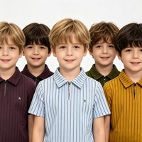 Ensemble de vêtements pour enfants, modèle LF003, taille 22-30, vêtements d'été pour garçons, t-shirt polo, ensemble de vêtements pour enfants en 2 pièces