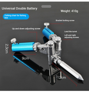 Equipo de pesca colorido al por mayor, suministros de alta pesca, base de torreta ajustable Universal montada en el suelo, soporte de caña de pescar - Product Image 3