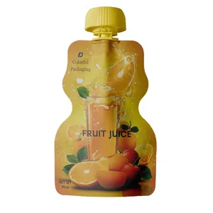Papel de aluminio de grado alimenticio libre de BPA, jugo de fruta para bebé, yogur, paquete Doypack para comida de bebé, bolsa de boquilla para bebidas líquidas - Product Image 3