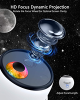 Projecteur Galaxie 3D avec 90 Scènes Dynamiques, Projecteur d'Étoiles Planétarium 4K HD, Veilleuse, Haut-parleur Bluetooth, Décoration de Chambre, Cadeau de Noël