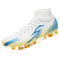 Chaussures de football professionnelles personnalisées OEM, crampons antidérapants, haute tige, légères, pour matchs sur gazon, intérieur/extérieur, unisexes
