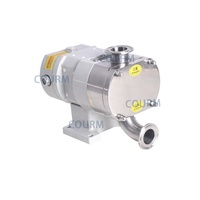 Pompe rotative à lobes tri-lames de 2 pouces en acier inoxydable SUS304 SUS316 316L de qualité alimentaire pour miel, yaourt, crème visqueuse et lait concentré