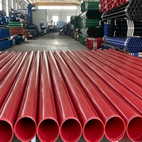 Tuyau en acier recouvert de plastique ignifuge pour systèmes d'arrosage |   Anti-corrosion et longue durée de vie