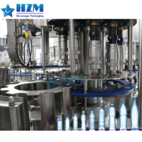 Machines de remplissage d'eau certifiées CE 4000 BPH pour usine d'eau pure, en acier inoxydable 316, production d'embouteillage automatique 3-en-1