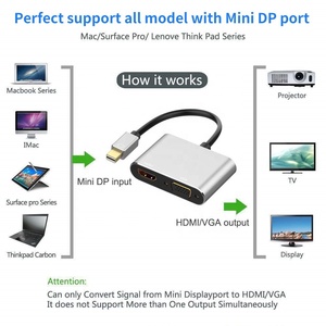 Mini DisplayPort Thunderbolt 2 Để 4K HDMI VGA Adapter Chuyển Đổi Tương Thích Mac Cuốn Sách Không Khí MacBook Pro Để VGA HDMI và Nhiều Hơn Nữa - Product Image 4