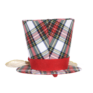 High Quality Table Ideas Plaid Hat Textile <b>Tree</b> <b>Topper</b> <b>Christmas</b> Market Stall - Product Image 3