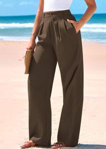 <span class=keywords><strong>Pantaloni</strong></span> <span class=keywords><strong>Palazzo</strong></span> Vintage <span class=keywords><strong>a</strong></span> Vita Alta, Gamba Larga, Vestibilità Regolare, per Ufficio, Lavoro, Business Casual, <span class=keywords><strong>con</strong></span> <span class=keywords><strong>Bottoni</strong></span>, Fluidi, per Donne - Product Image 4