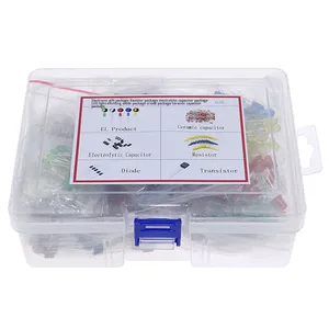 Bảy Thành phần Bộ dụng cụ bao gồm cả điện trở Kit gốm tụ điện Kit điện phân tụ Kit Transistor kit light-Emitting Diode - Product Image 2