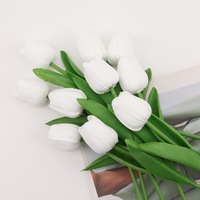 Lot de Mini Bouquets de Tulipes Uniques, Décoration Florale de Tulipes Artificielles Portatives, Idéal pour Mariages et Maisons
