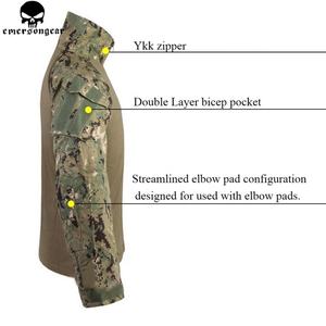 Pantalon de combat Emersongear AOR2 G3 avec genouillères, chemise multi-camo, équipement de défense personnel, accessoires tactiques de chasse - Product Image 5
