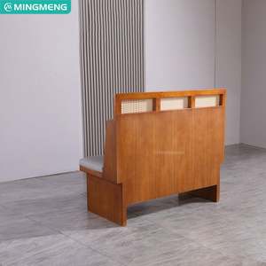 Comercial Hotel restaurante cafetería muebles comida rápida madera maciza comedor restaurante sofá cabina sofá asiento Banco sofá - Product Image 3