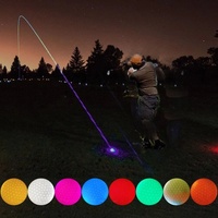 Balle de Golf électronique à LED, balle de Golf clignotante et lumineuse pour le Golf de nuit, balles de Golf fluorescentes