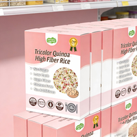 Riz instantané populaire tricolore de quinoa et konjac, faible en gras, riz shirataki sec à préparer, 100g, sans cuisson ni vapeur, prêt à consommer, 15-20 portions