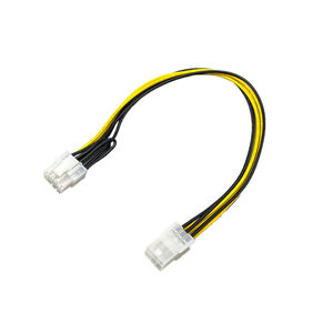 Câble d'alimentation PCIE 6 broches vers CPU 8 broches, adaptateur de câble d'alimentation PCIE pour carte graphique - Product Image 1
