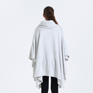 Vente directe d'usine pull Wrap <span class=keywords><strong>polaire</strong></span> portable couverture Poncho jeter en peluche femmes pull tricot Poncho - Product Image 4