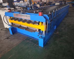 เครื่องรีด<span class=keywords><strong>วัสดุ</strong></span>ก่อสร้าง, สายการผลิตแบบรีดขึ้นรูปสองชั้น, อุปกรณ์การผลิตแบบสองชั้น, เครื่องตัด<span class=keywords><strong>กระเบื้อง</strong></span> - Product Image 4