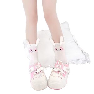 Cute Bunny Ears Slouch <b>Socks</b> Women's Breathable Sweat-Absorbent Cartoon Animal Pattern Summer Thin <b>Sock</b> For Lolita JK Style - Product Image 4