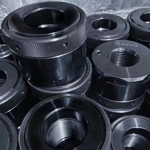 Tuerca hidráulica autoblocante métrica de rosca derecha con brida redonda, acabado en óxido negro, para aplicaciones de minería, mecanizada por CNC, con accionamiento manual. - Product Image 5