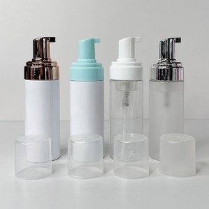 100ml 120ml Round Matte Black Plastic Foam <b>Pump</b> <b>Bottle</b> Custom Wash Facial Cleanser Packaging Foam <b>Bottle</b> - Product Image 5