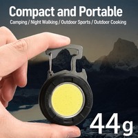 Mini Linterna LED de Llavero Recargable Tipo C, 44g, Luz de Trabajo de Bolsillo para Camping, Paseo de Perros, Reparación de Autos, Iluminación de Emergencia