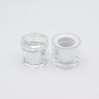 Envases de Plástico Transparente Personalizados con Tapa de Rosca Hermética de 24 mm, Diseño de Doble Hélice, para Polvo de Carbón y Cosméticos