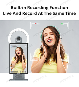 Hushida 15.6 Inch Màn Hình Phát Trực Tiếp Tất Cả Trong Một Máy 4K Livestream 50MP Máy Ảnh <span class=keywords><strong>Facebook</strong></span> Và Youtube - Product Image 4