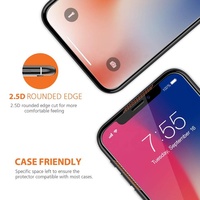 2 Packs 3 Packs 9H Protecteur d'écran en verre trempé pour iPhone 13 12 11 Pro Max X/XS XR MAX 8 7 6 Plus