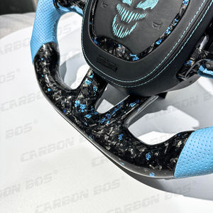 Volant sport en cuir bleu et fibre de carbone, directement de l'usine, pour Dodge Charger Challenger SRT 2019 2020 2021 2022 2023 - Product Image 4