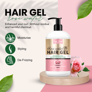 Gel de coiffure à l'extrait de rose de marque privée de 400ml <span class=keywords><strong>pour</strong></span> <span class=keywords><strong>cheveux</strong></span> bouclés crème de traitement parfumée <span class=keywords><strong>pour</strong></span> les femmes - Product Image 3