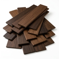 Planches de bambou innovantes approuvées CE, à système de clic, teintées en café foncé, pour la décoration intérieure des villas, avec des performances écologiques