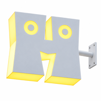 Enseignes lumineuses LED Gozone à fixation murale, lettres personnalisées en acrylique pour devanture de magasin de vêtements pour femmes