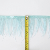 Vente en gros de garniture en plumes d'autruche 8-10 cm, dentelle en plumes naturelles pour vêtements, accessoires de robe, bricolage, décoration artisanale