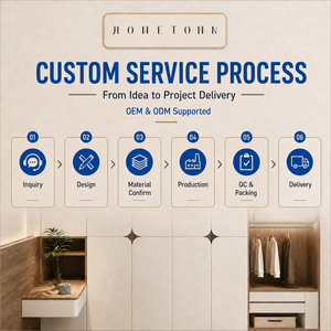 Custom All-in-one Neutral Warm <strong>Bedroom</strong> Storage Wall <strong>Unit</strong>, Floor-to-ceiling Closet with Soft Brass Pull Hardware - Product Image 5