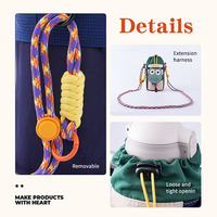 Clic élevé personnalisation professionnelle bas quantité minimale de commande vente en gros inventaire bouteille d'eau sacs mignon bandoulière porte-bouteille d'eau