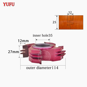 YUFU Customizable OEM Uncoated <b>Woodworking</b> Cutting <b>Tools</b> Finger Jointed Board Cutters Comb Teeth Tungsten Steel Alloy Mills - Product Image 4